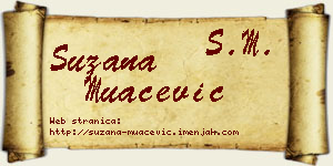 Suzana Muačević vizit kartica